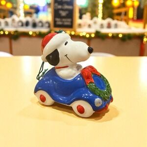 Vintage 1966 Snoopy Christmas Ornament Made‎ in Japan Hand-Painted Peanuts